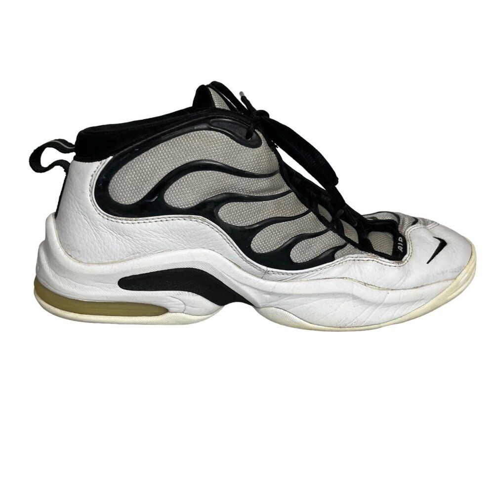 Nike Air Flight Determination Sneakers Mens Size 12.5 Lace Up White Black Rare - Picture 2 of 16